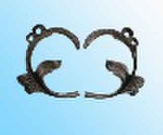 cast steel leaves fence parts-4111