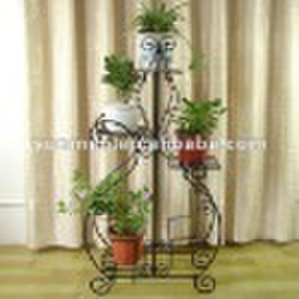 FG018H-Black Metal Plant Stand