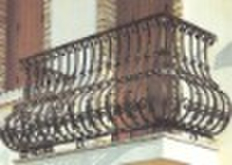 wrought iron fence post