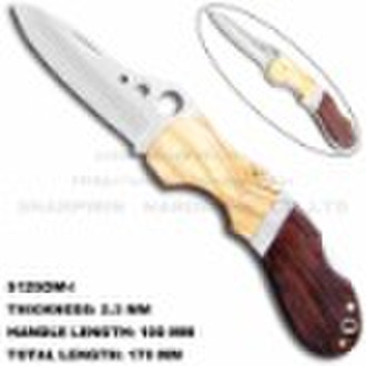 Olivewood-handle Pocket Knife