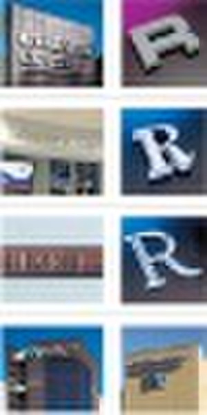 stainless steel letter sign