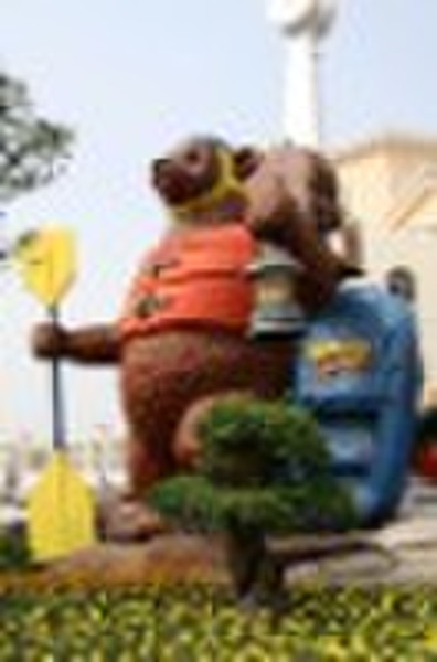 PU Large Brown Bear sculpture