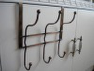 Copper Coated 4  Hook Over Door