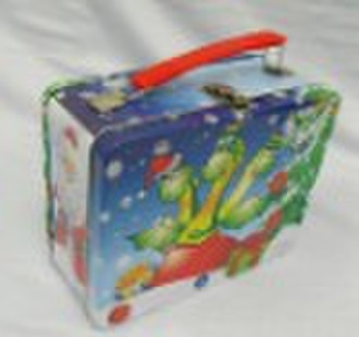 Metal tin lunch box