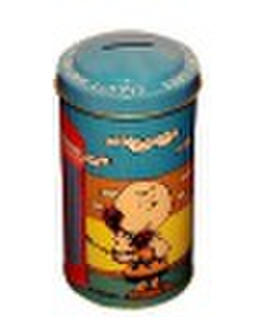 Coin bank tin can