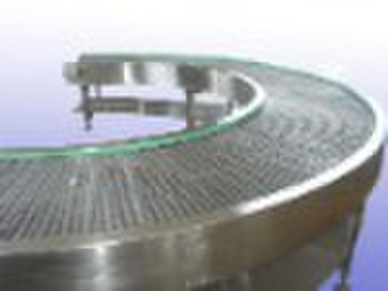 stainless steel turning curve belt