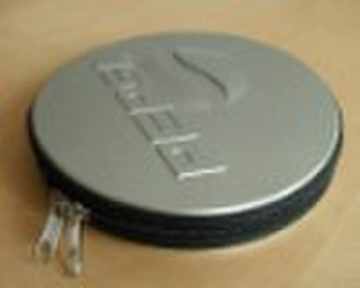 Round shape CD holder with zipper