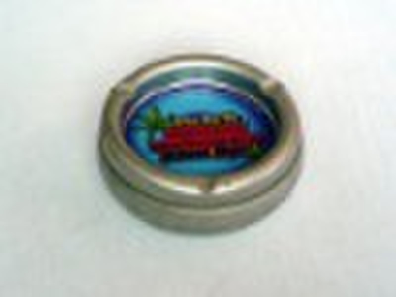 round cigarette ash  tin box