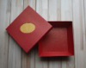 Elegante Embossing Papier-Geschenk-Kasten-Satz-Box