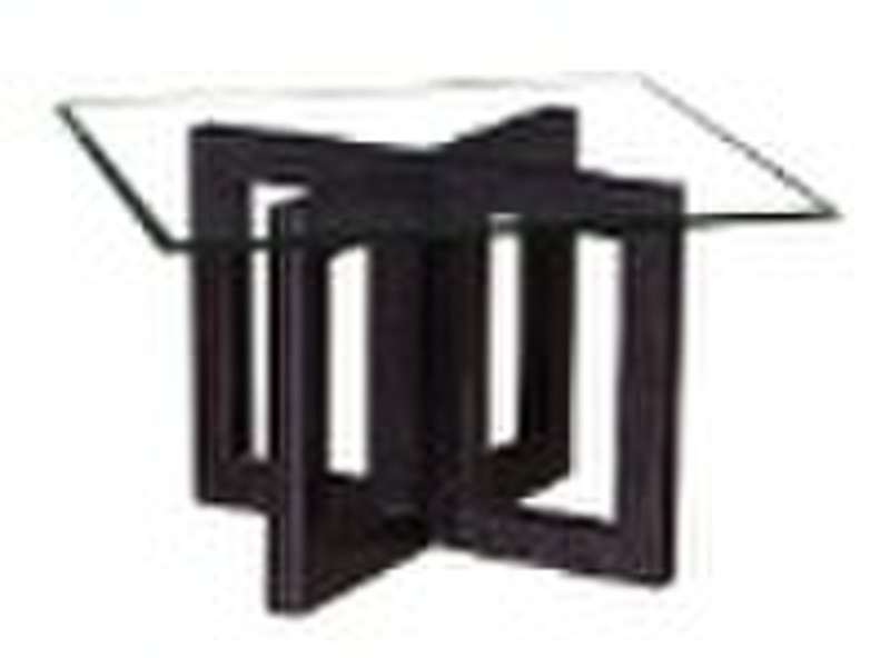 MDF glass end table