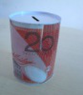 tin coin bank/saving bank