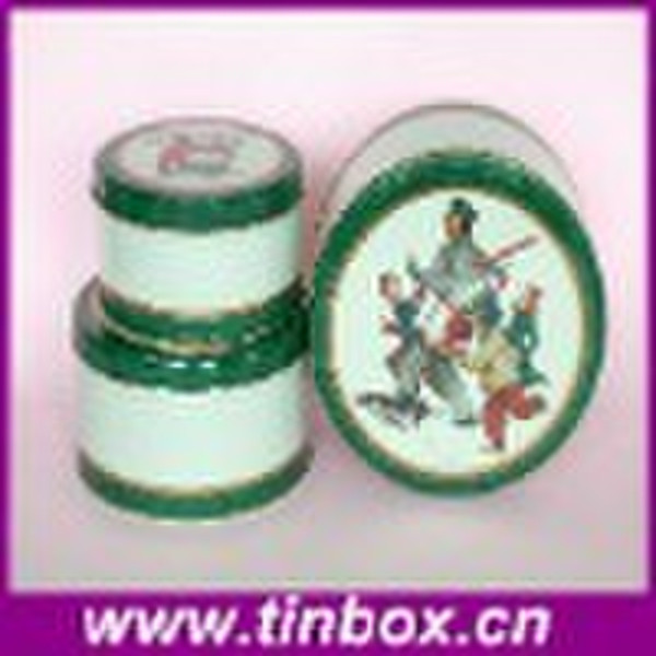 Round set tin  box