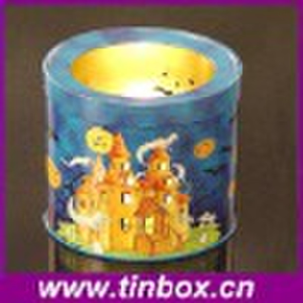 Candle gift tin