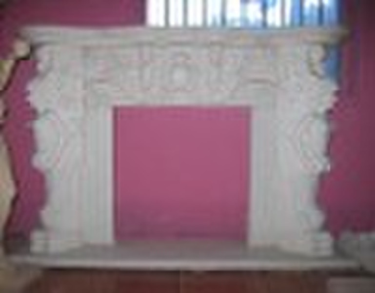 stone fireplace