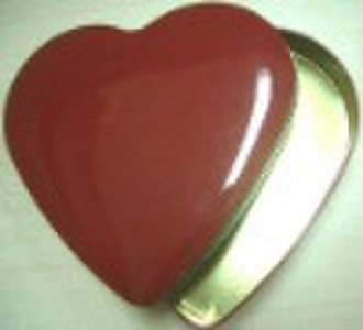 Heart tin box