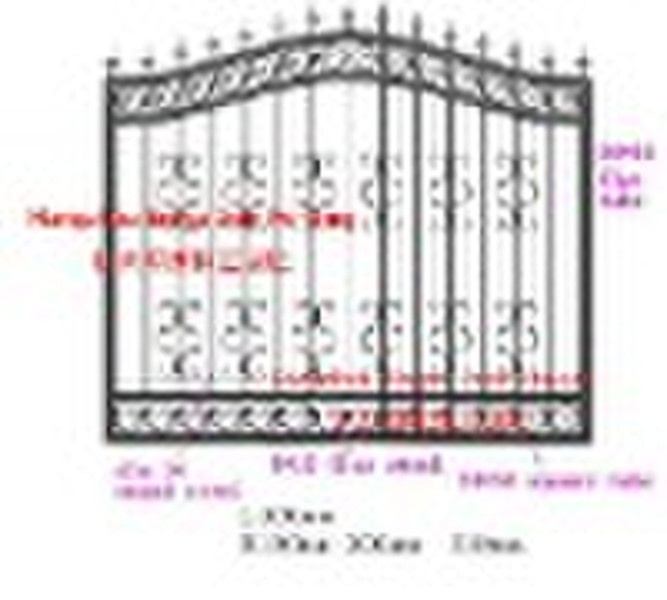 house garden wrought iron fence