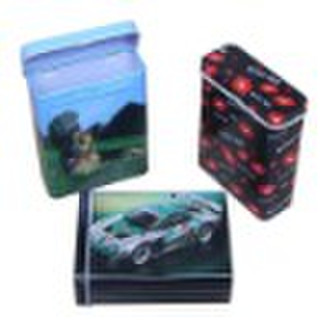 Hinged cigarette box