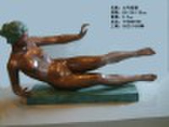 Lena bronze sculpture