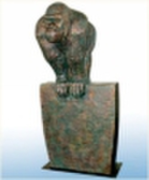 bronze Gorilla sculpture
