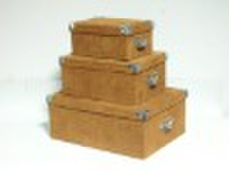 faux suede storage box