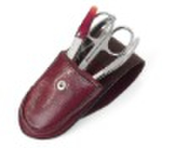 high quality manicure set with corium bag