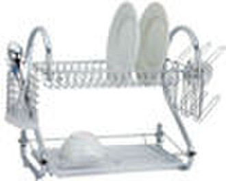 chromed wire dish rack