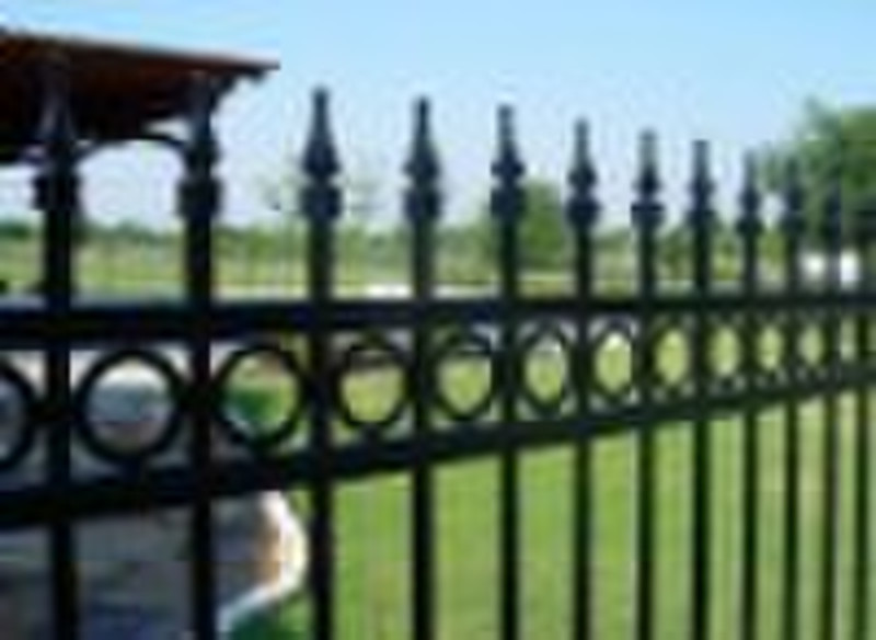 wrought iron fence