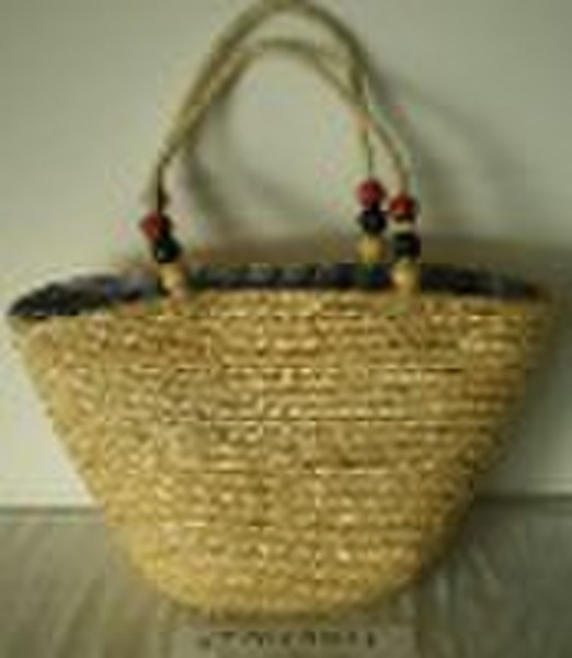 wheat straw beach  bag