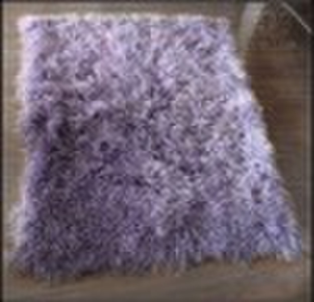 4' x 6' Tibetan / Mongolian Lamb Fur Rug C