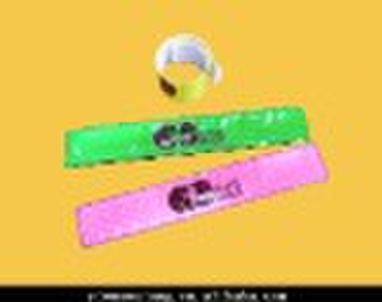 reflective slap bracelet