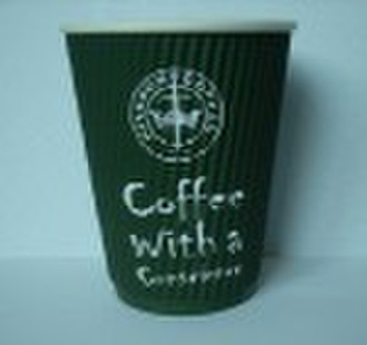 14oz Ripple Paper Cup for Drink Coffee