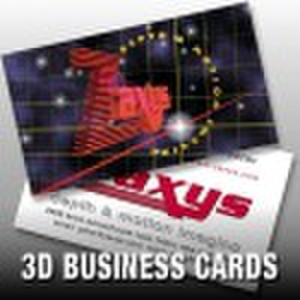 3D lenticular business card