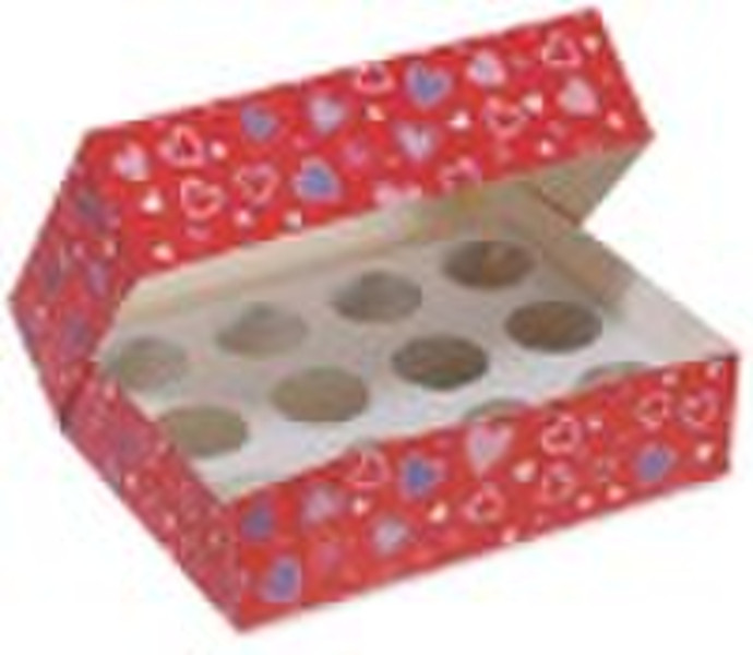 Valentine's cupcake boxes,cupcake packaging