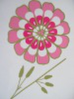 2010 PVC-Blumen-Aufkleber