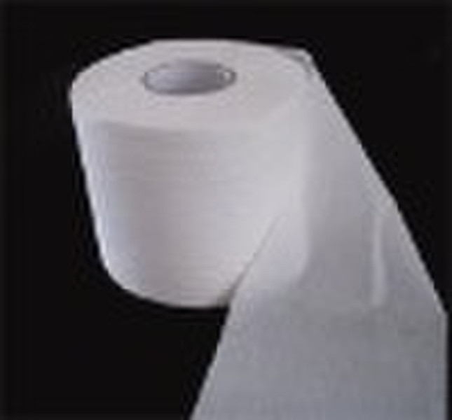 High-quality white embossed toilet paper