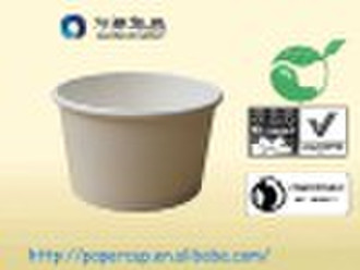 QS 8 Unzen Biologisch abbaubare Papier Bowl