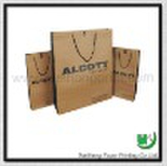 Foldable paper gift bag