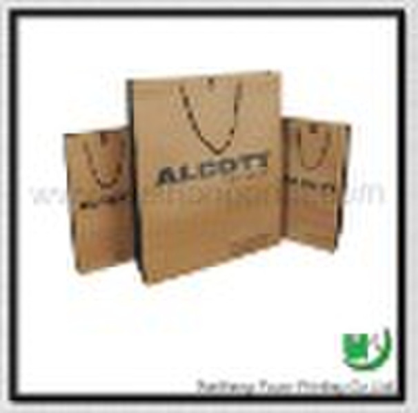 Foldable paper gift bag