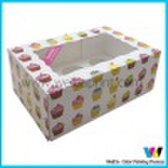 Window design cupcake box