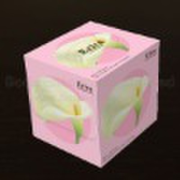 Square box facial tissue