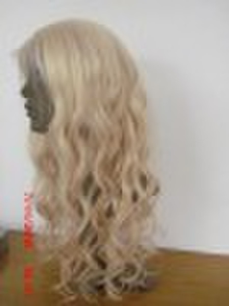blonde silk  human hair  wigs