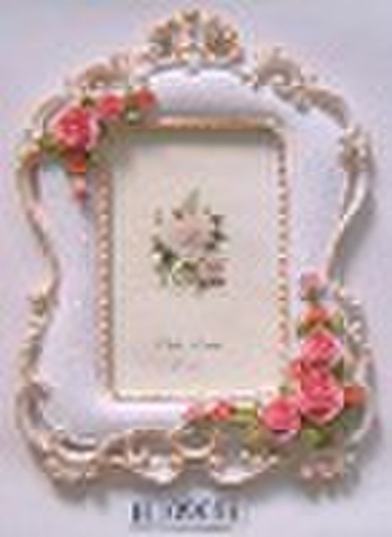 4" x 6"Resin Photo Frame with Rose