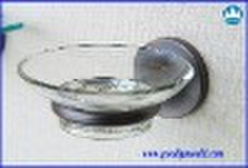 glass soap dish holder