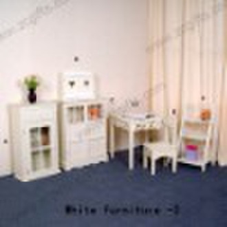 white wooden furniture