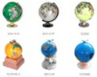 rotating globe