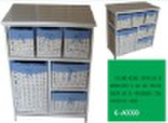 wooden  willow cabinet