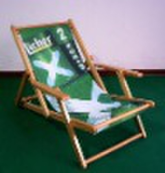 Wooden beach chair