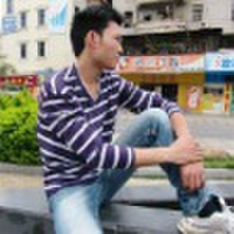 Men's 100% cotton T shirt with customized LOGO