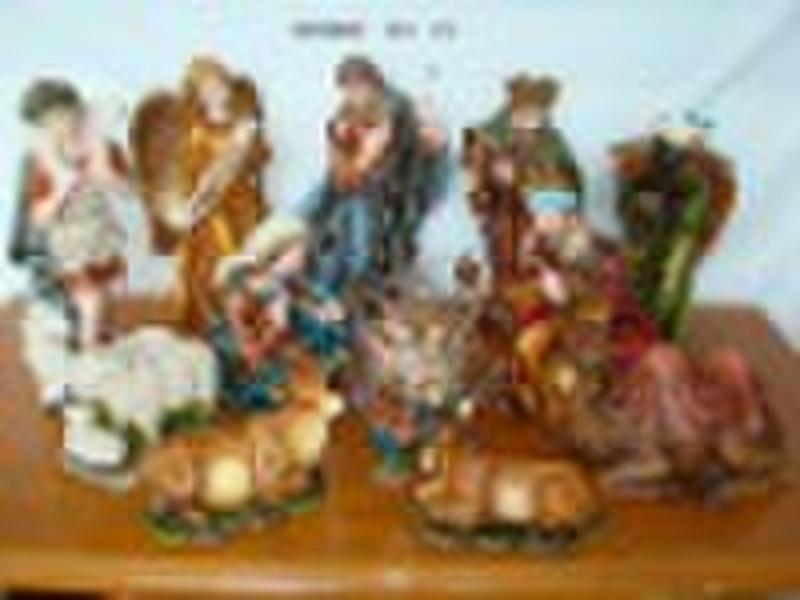 polyresin nativity craft set