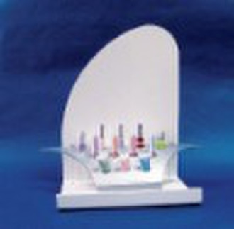 Hot sale whtie acrylic  cosmetic display  stand